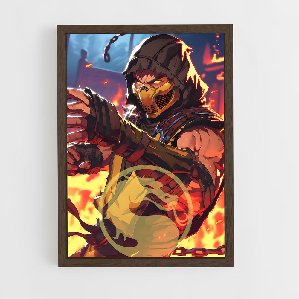 Poster Mortal Kombat: Fatality en Jaune (vue 5)